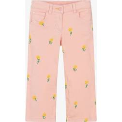 Stella McCartney Kids Sunflowers Wide Leg Jeans - Pink