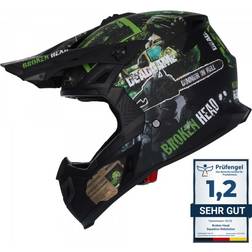 Broken Head Broken Head Supermoto & Motocross-Helm Resolution Grün