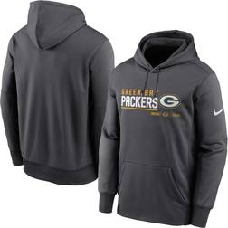 Nike Men's Green Bay Packers Anthracite Prime Logo Name Split Pullover Hoodie