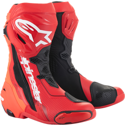 Alpinestars Supertech R MC-Kängor - Ljusröd/Röd Fluo