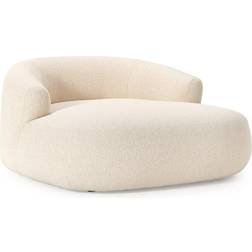 Westwing Collection Bouclé-Loungesessel Sofia Hellbeige