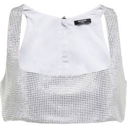 Balmain Embellished Bralette - Silver