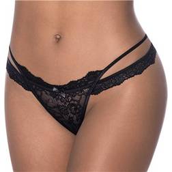 Magic Silk Ooh La Lace Cross Strap Split Crotch Tanga