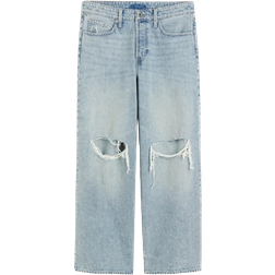 H&M Baggy Wide Low Jeans - Light Denim Blue