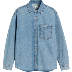 H&M Overshirt in Denim Regular Fit - Denim Blue