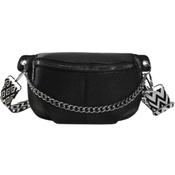 Shein Fashion Solid Color Waist Bag With Chain Decoration, Multi-functional