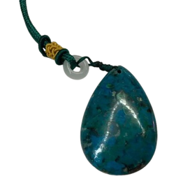 Natural Chrysocolla Stone Pendant -