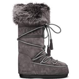 Moon Boot Icon Faux-Fur Beads Boots - Anthracite