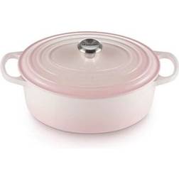 Le Creuset Shell Pink Signature Cast Iron Oval avec couvercle 4.7 L