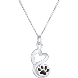 Paw Dog Nenalina Necklace - Silver/Black