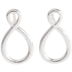 Lush Loop Small Ear Studs - Silver