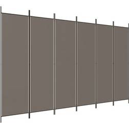 vidaXL 5-Panel Anthracite Grey Room Divider 118.1x78.7"