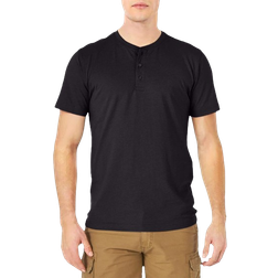 Wrangler Men's Short Sleeve Henley T-shirt - Black Onyx
