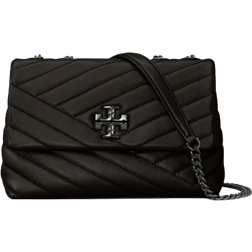 Tory Burch Small Kira Chevron Convertible Shoulder Bag - Black/Silver