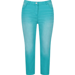 Samoon Betty Slim Fit Jeans - Cyan