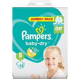 Pampers Baby Dry Size 8 17+kg 52pcs