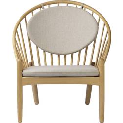 FDB Møbler J166 Oak/Beige Fåtölj 86cm