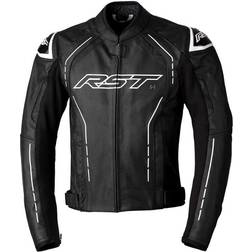 Rst S1 CE Leather Jacket - Black/White Man