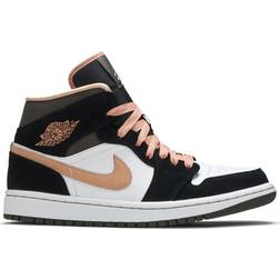 Nike Air Jordan 1 Mid SE W - White/Apricot/Agate/Black