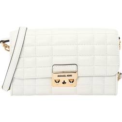 Michael Kors MKBandolera Tribeca grande transformable de piel Blanco ONE SIZE