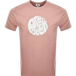 Pretty Green Gillespie Logo T-shirt - Light Pink