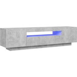 vidaXL 804431 Concrete Grey TV-bänk 160x40cm