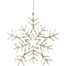 Konstsmide Acrylic Snowflake LED Clear Advent Star 58cm