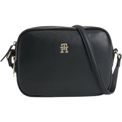 Tommy Hilfiger Monogram Plaque Crossover Bag - Black