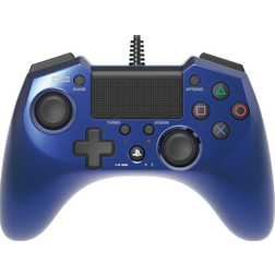 Hori Pad 4 FPS Plus Wired Controller Gamepad for PS4 PS3 - Blue