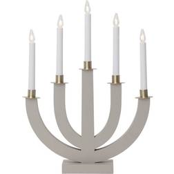 Star Trading Eli Beige Adventsljusstake 37cm