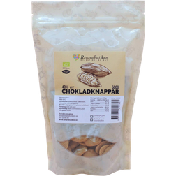 Råvarubutiken EKO Chokladknappar Pangoa Vit 40% 500g 1pack