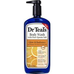 Dr Teal's Glow & Radiance Body Wash with Pure Epsom Salt & Vitamin C 24fl oz