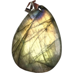 DUOVEKT Natural Yellow Labradorite Pendant - Multicolour