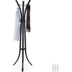 Relaxdays Garment Stand Black Appendiabiti 55x175cm