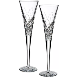 Waterford Wishes Happy Celebrations Toasting Flutes Champagne Glass 20.7cl 2pcs