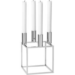 Audo Copenhagen Kubus Nickel Värmeljuslykta 20cm