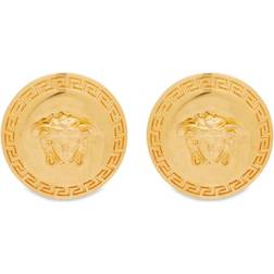 Versace Tribute Medusa Stud Earrings - Gold