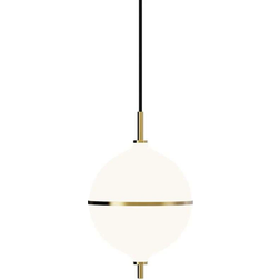 Rebello Decor Eternal Moonlight Medium Raw Brass/Opal/Black Pendellampa ∅ 22cm