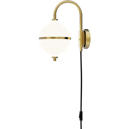 Rebello Decor Eternal Moonlight Small Raw Brass/Opal/Black Väggarmatur ∅ 25cm