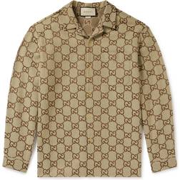 Gucci Jacquard Canvas Shirt - Beige