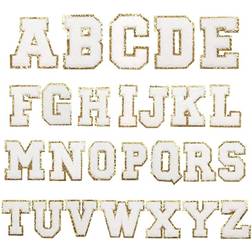 Shein Letter Graphic Iron-on Patch 26pcs