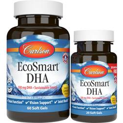 Carlson EcoSmart DHA 500mg Lemon 2pack 80 st
