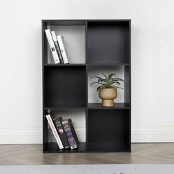 Easy Imex Jane Cube Black Book Shelf 90cm