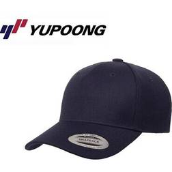 Yupoong Classics 5-Panel Premium Curved Visor Snapback Cap - Navy