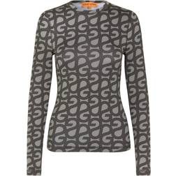 Stine Goya Juno Logo Blouse - Grey