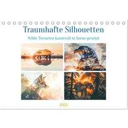 Calvendo Fantastic Silhouettes Desk Calendar 2025 A5