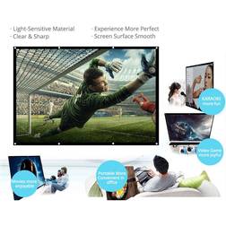 Tomtop Jms 150''/120''/100''/84''/70"/60" Portable Projector Screen HD 16:9 Diagonal Projection Screen Foldable