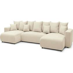 BOBOCHIC Panoramic Beige Sofa 6-Sitzer