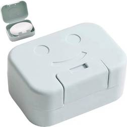 Shein 1pc Smiling Face Soap Box, Portable Soap Container, Cute Soap Case, Soap Holder For Dormitory Bathroom