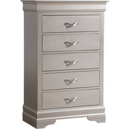 Glory Furniture Lorana Silver Champagne Chest of Drawer 31x48"